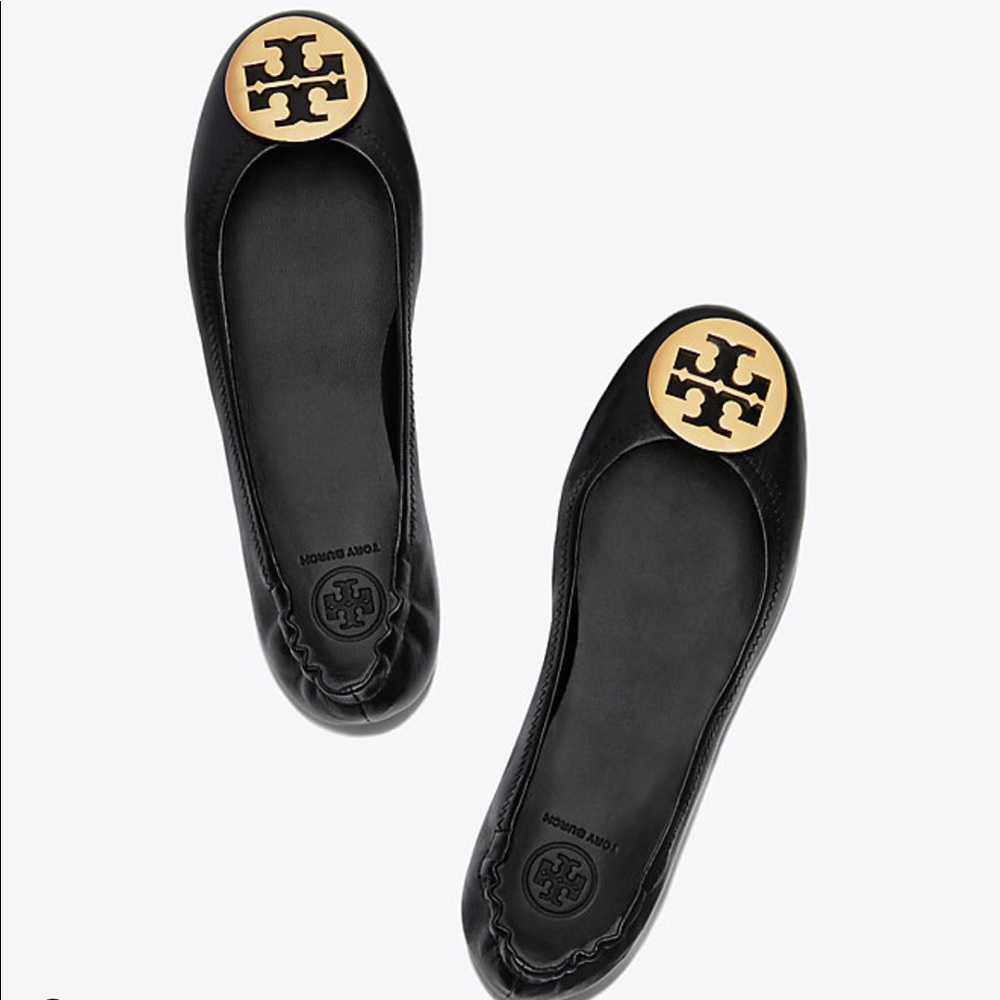 Tory Burch Mini Travel Ballet Flats, Black